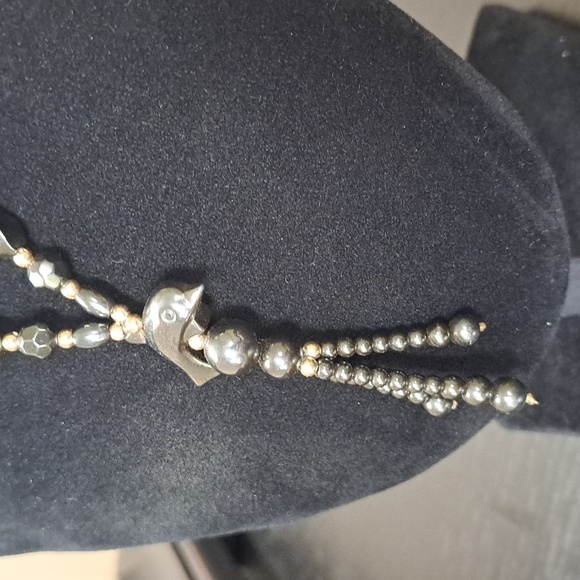 Hematite Dolphin Necklace with Barrel Closure - Picture 5 of 7